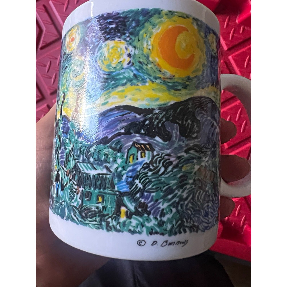 Chaleur Masters Collection Van Gogh Starry Night D Burrows Vintage Art Mug